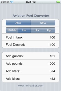 Jet Fuel Conversion Chart